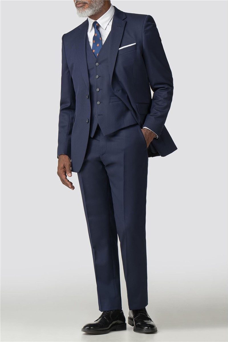  Regular Fit Navy Twill Performance Suit Jacket