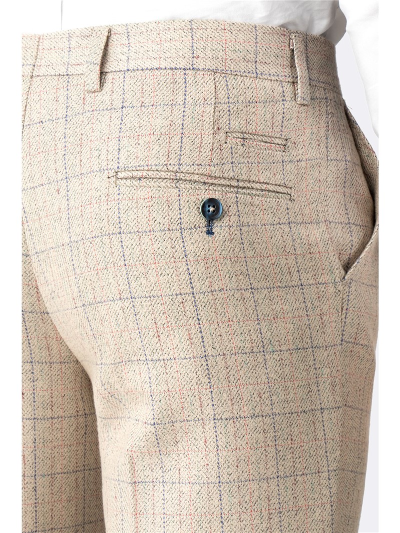  Harding Cream Check Trouser