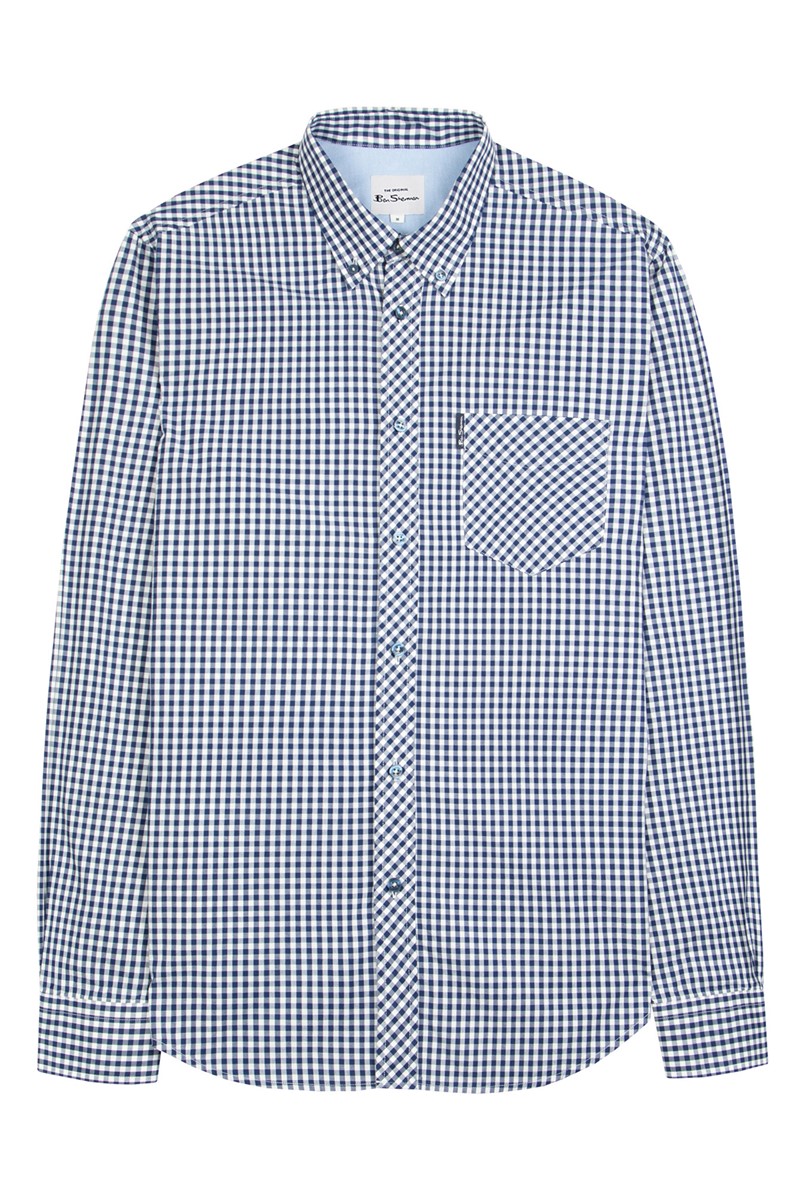  Signature Long Sleeved Gingham Shirt