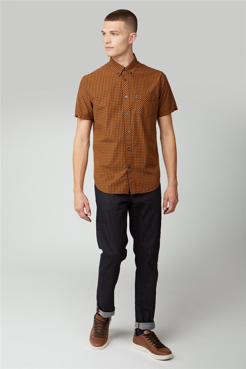  Gold Signature Short Sleeved Gingham Shirt