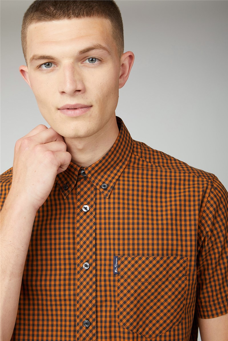  Gold Signature Short Sleeved Gingham Shirt