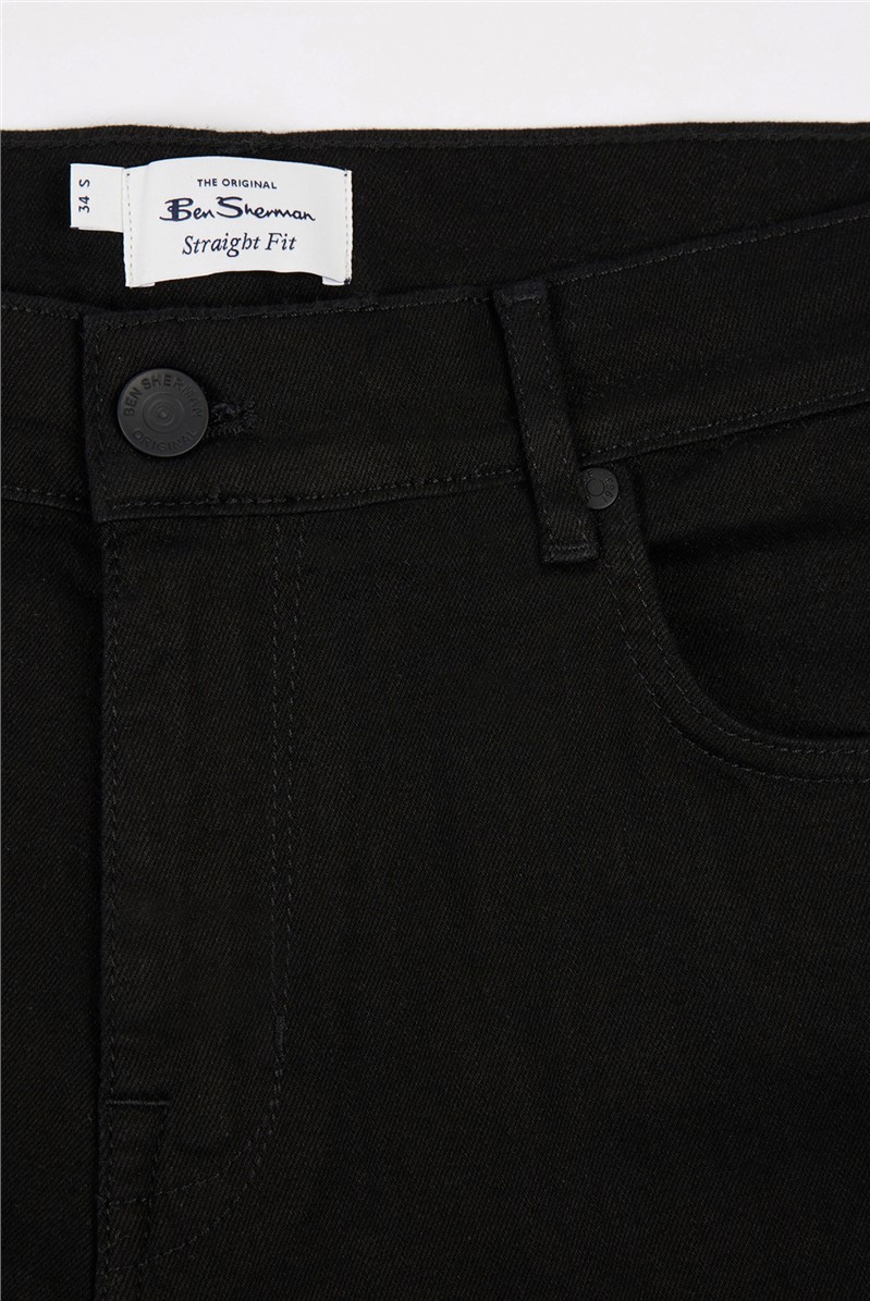   Straight Black Wash Jean