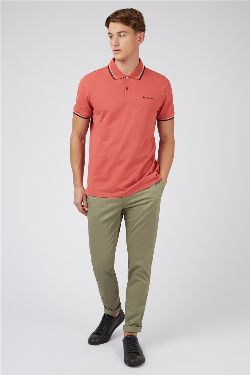 Signature Knit Polo - Light Pink - Ben Sherman