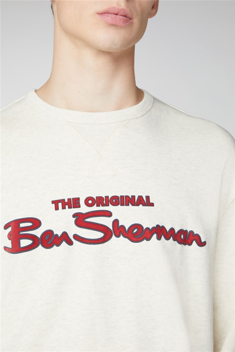 Ben Sherman | Beige Signature Logo Jumper | SuitDirect.co.uk