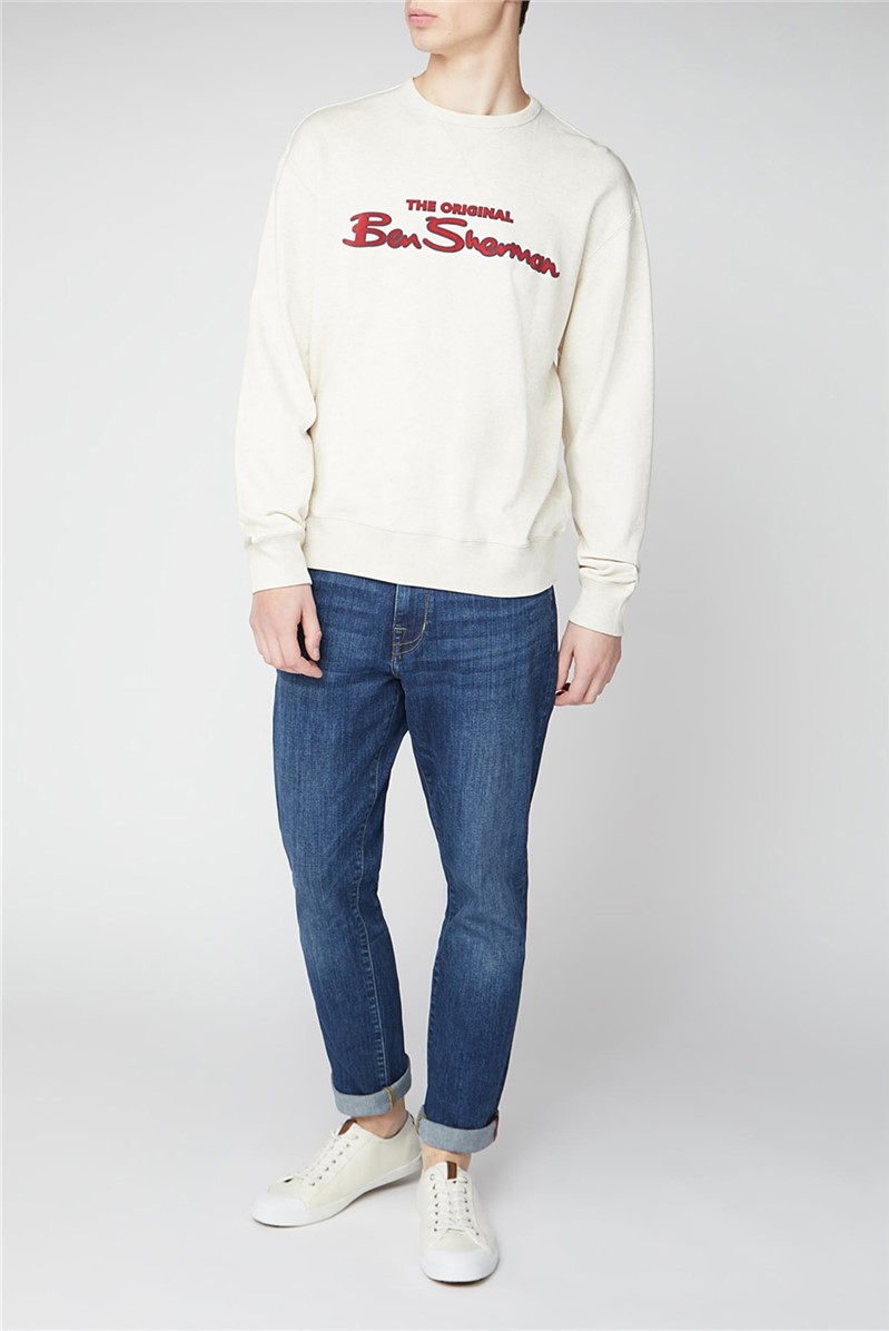 Ben Sherman | Beige Signature Logo Jumper | SuitDirect.co.uk