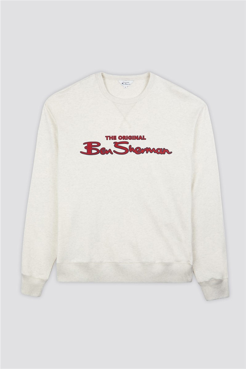 Ben Sherman | Beige Signature Logo Jumper | SuitDirect.co.uk