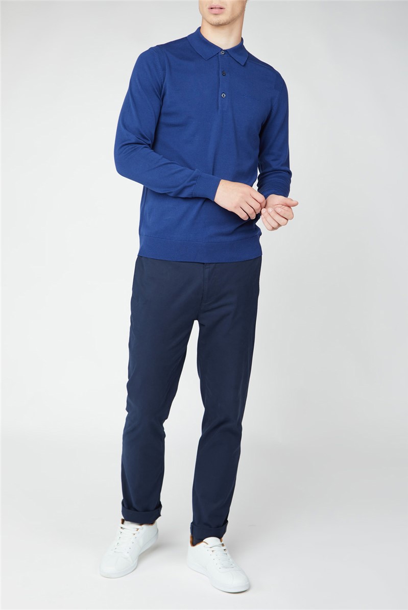  Cotton Long Sleeve Polo