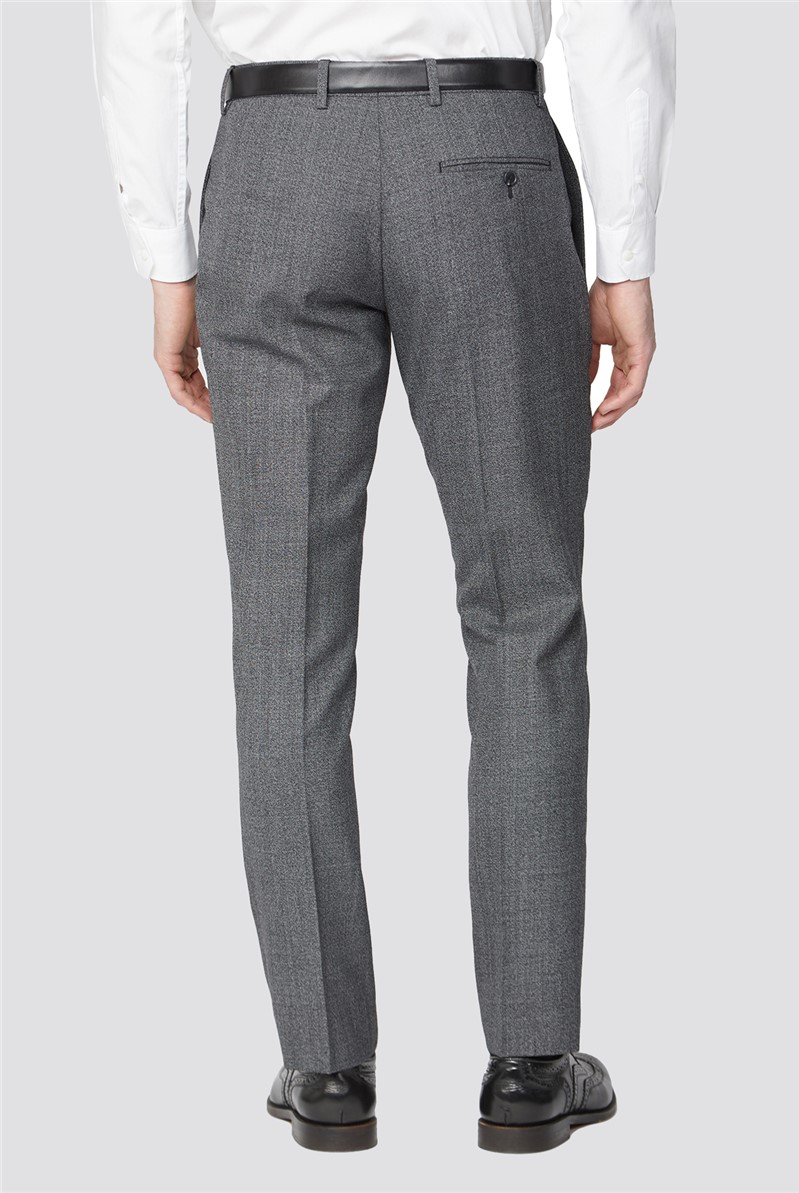  Tailored Fit Charcoal Texture Suit 