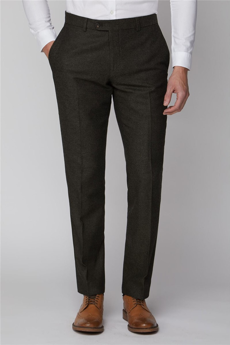 Racing Green | Textured Tailor Fit Trousers | SuitDirect.co.uk