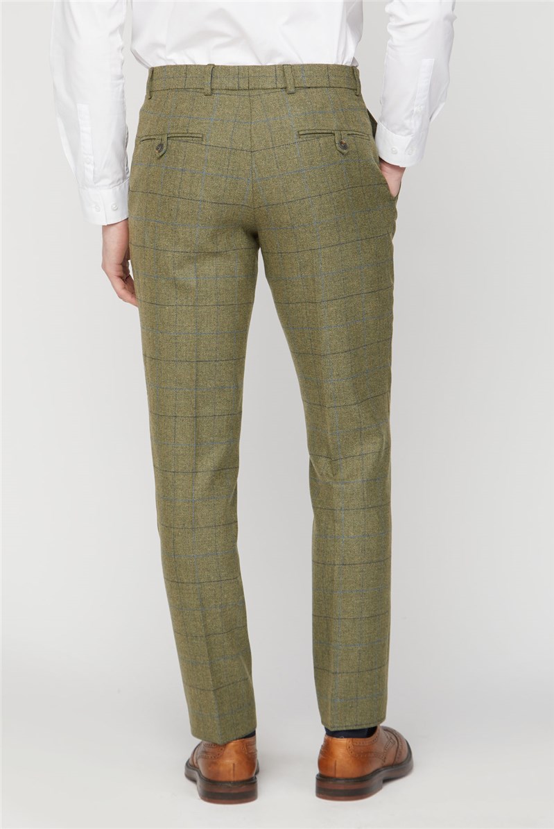  Green Heritage Check Trousers