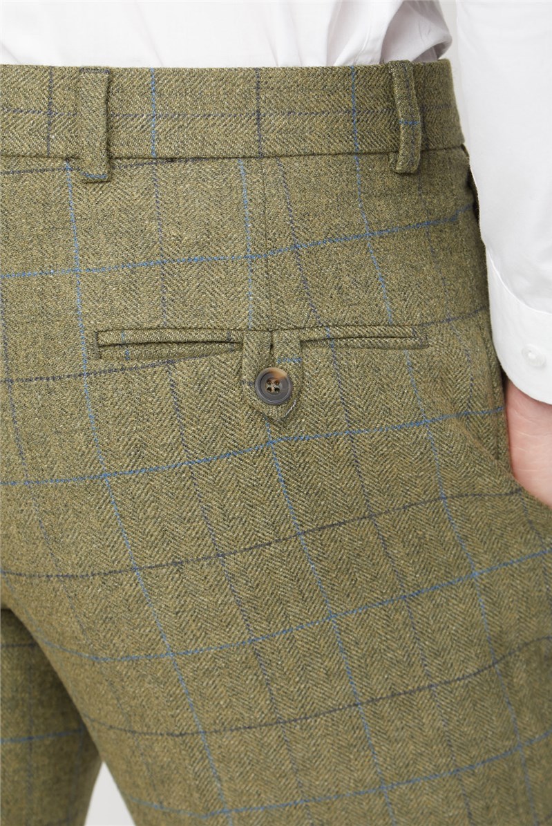  Green Heritage Check Trousers