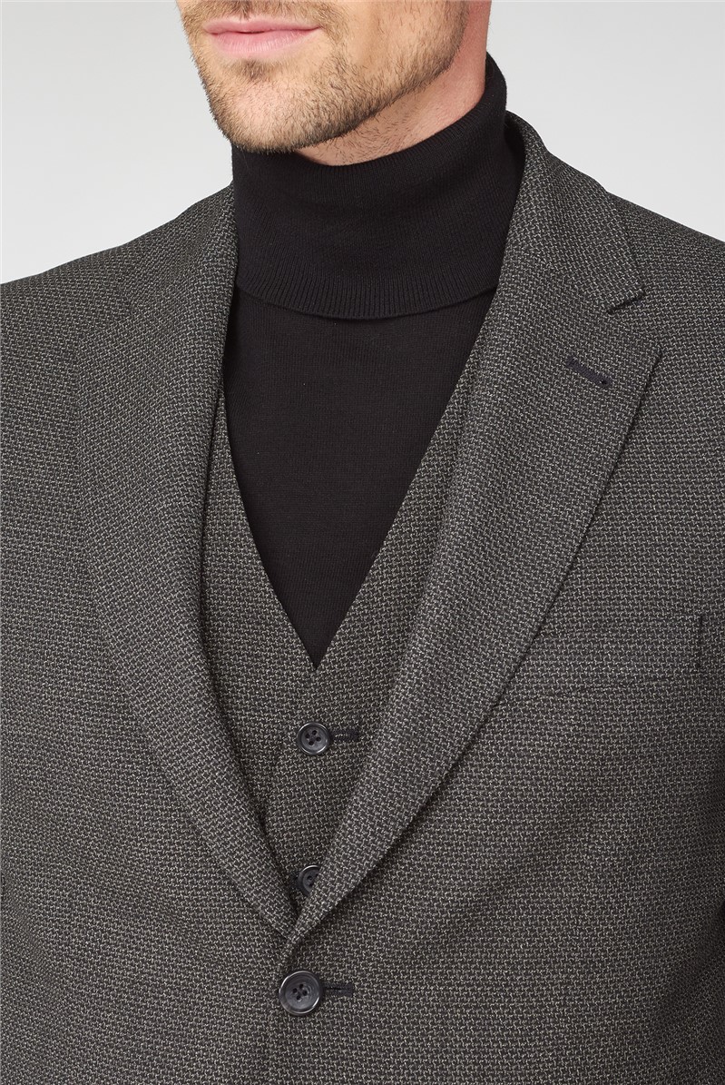  Charcoal Texture Travel Suit Jacket