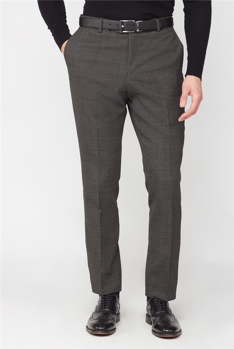  Charcoal Texture Travel Suit Trouser