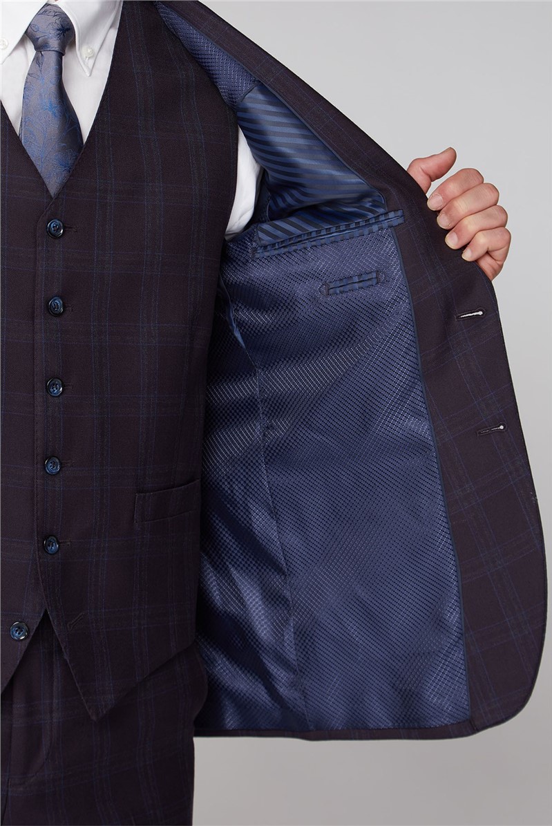 Stvdio Mulberry Check Ivy League Suit Jacket