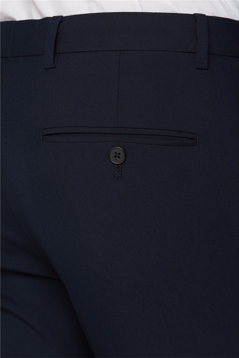 Limehaus Mens Navy Skinny Stretch Suit Trousers Suit Direct