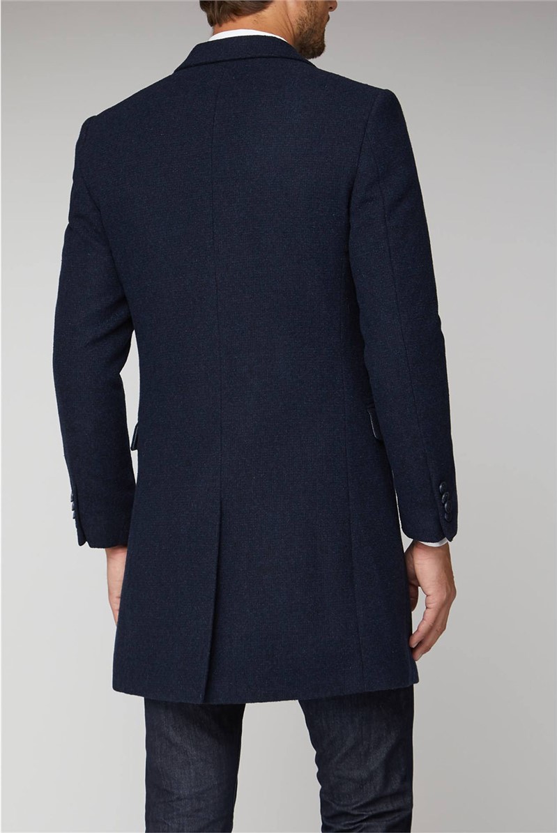  Blue Semi Plain Overcoat