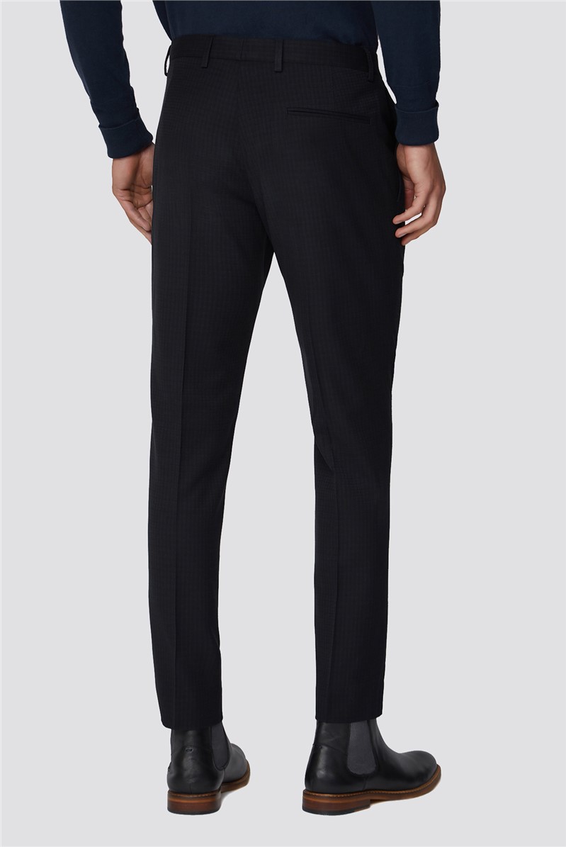 Limehaus Navy Structure Trouser | Suit Direct