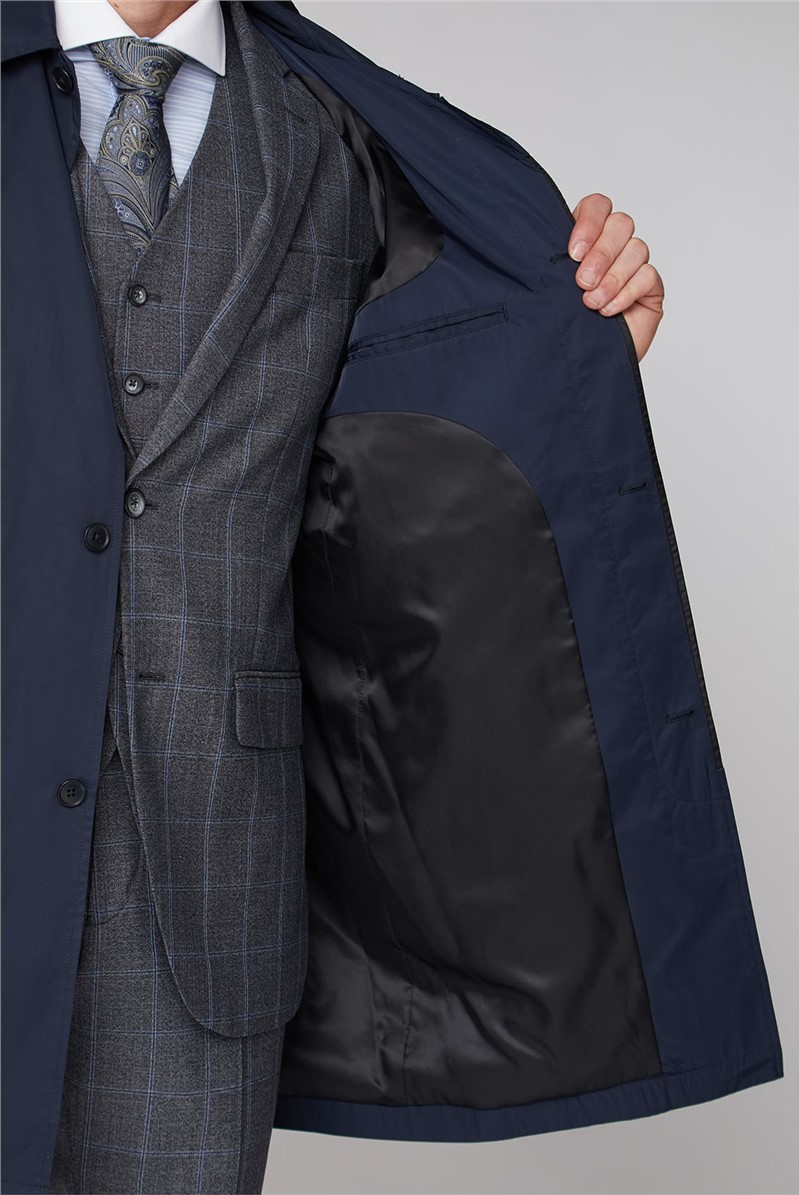  Navy Lightweight Raincoat