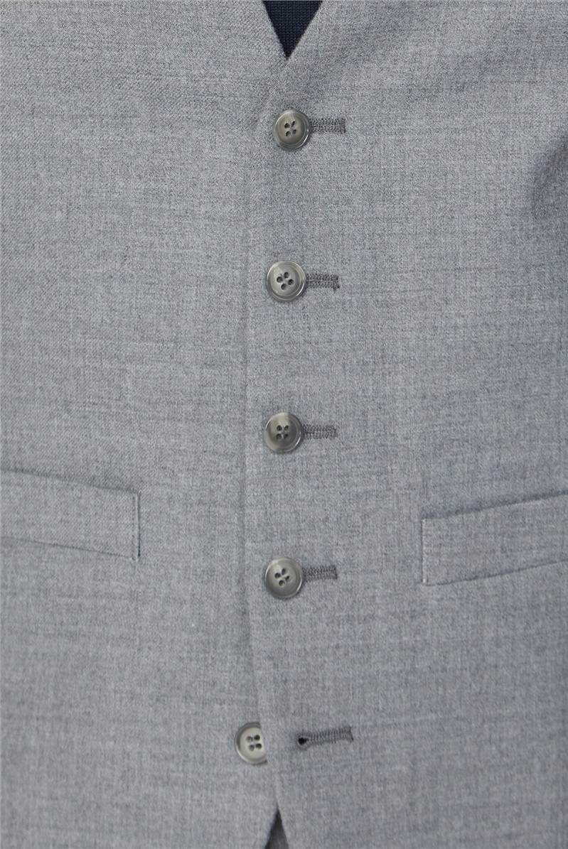  Light Grey Flannel Waistcoat