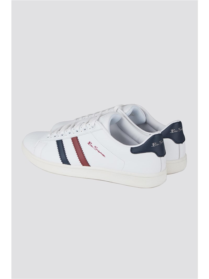 Sneakers Basse Ben Sherman Gustavo 2 Bianche - Uomo, Taglia UK 11 (EU 45) - Foto 5