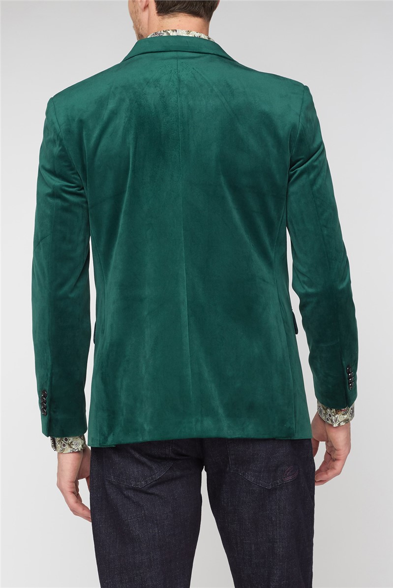 Jeff Banks | Green Velvet Dresswear Jacket | Mens Velvet Blazer