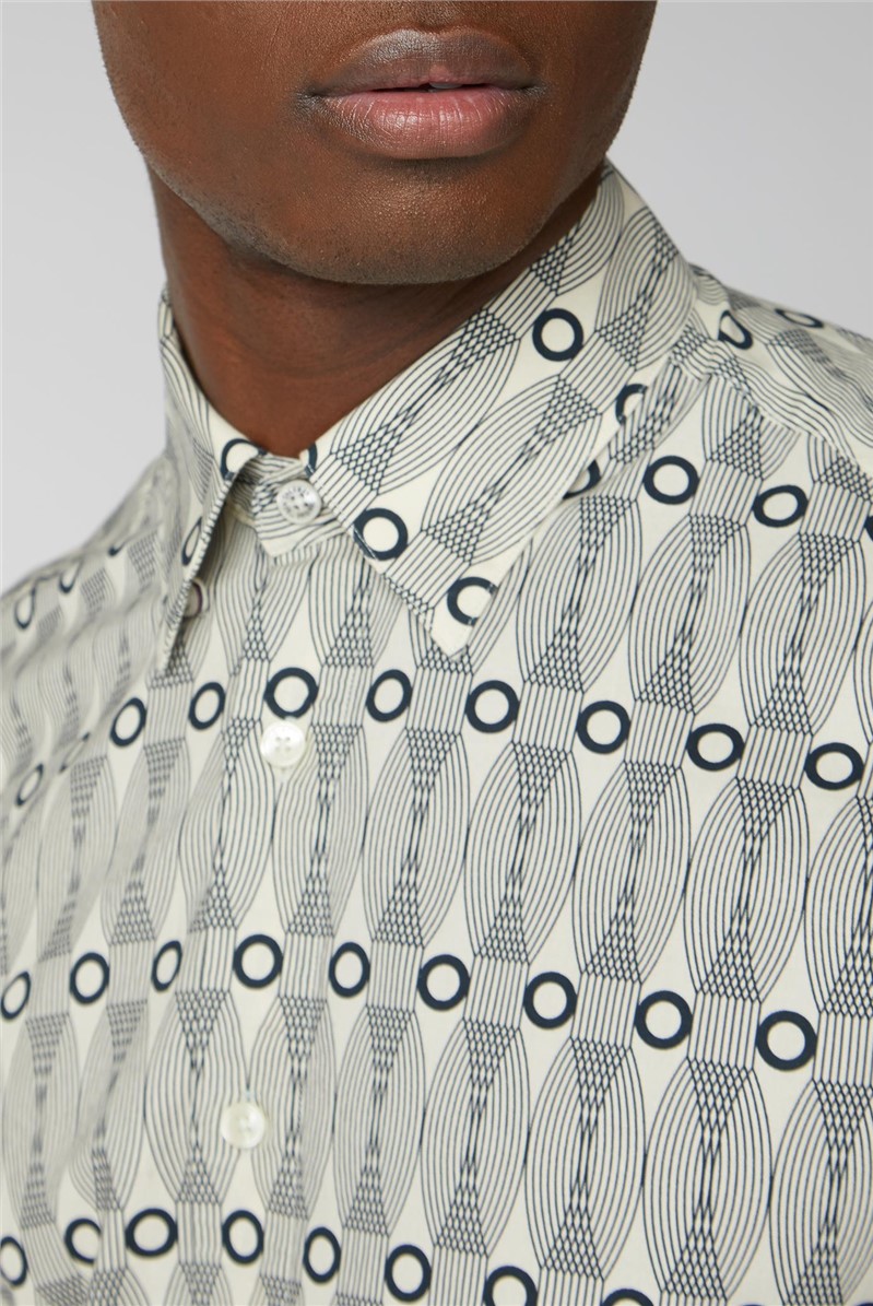  Retro Print Shirt