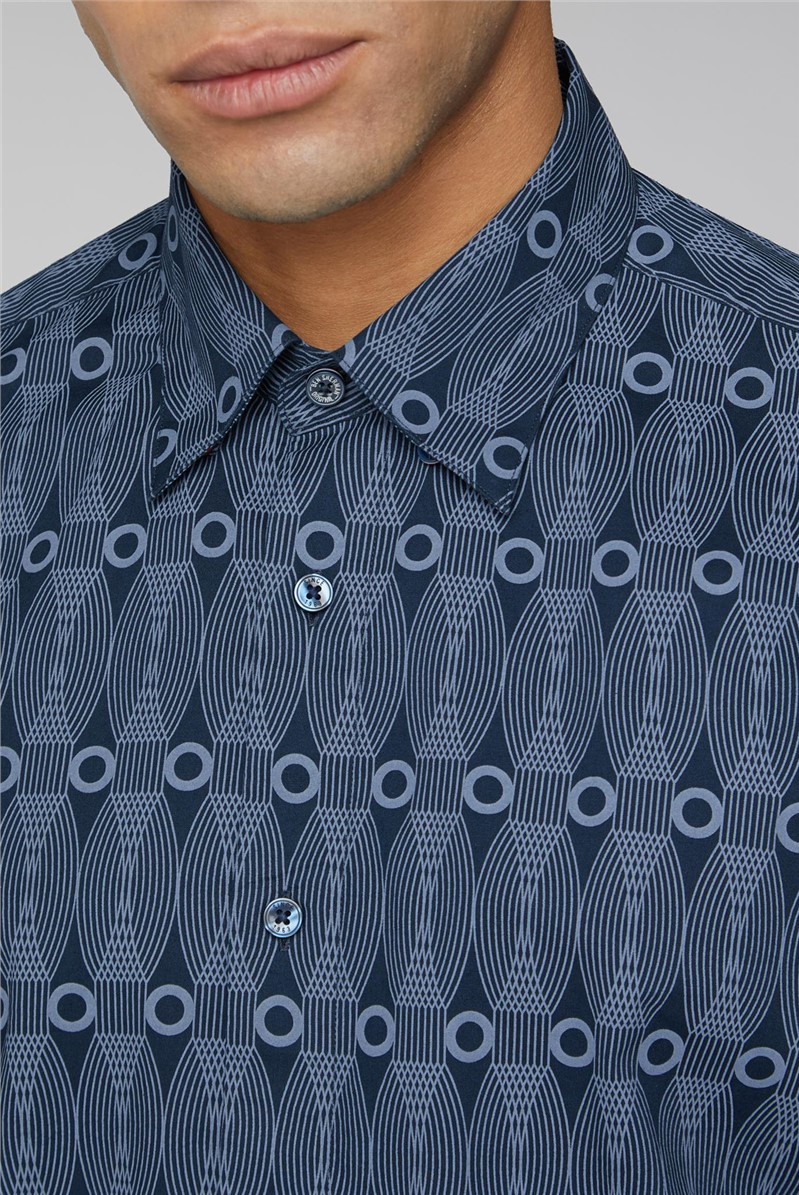  Retro Print Shirt