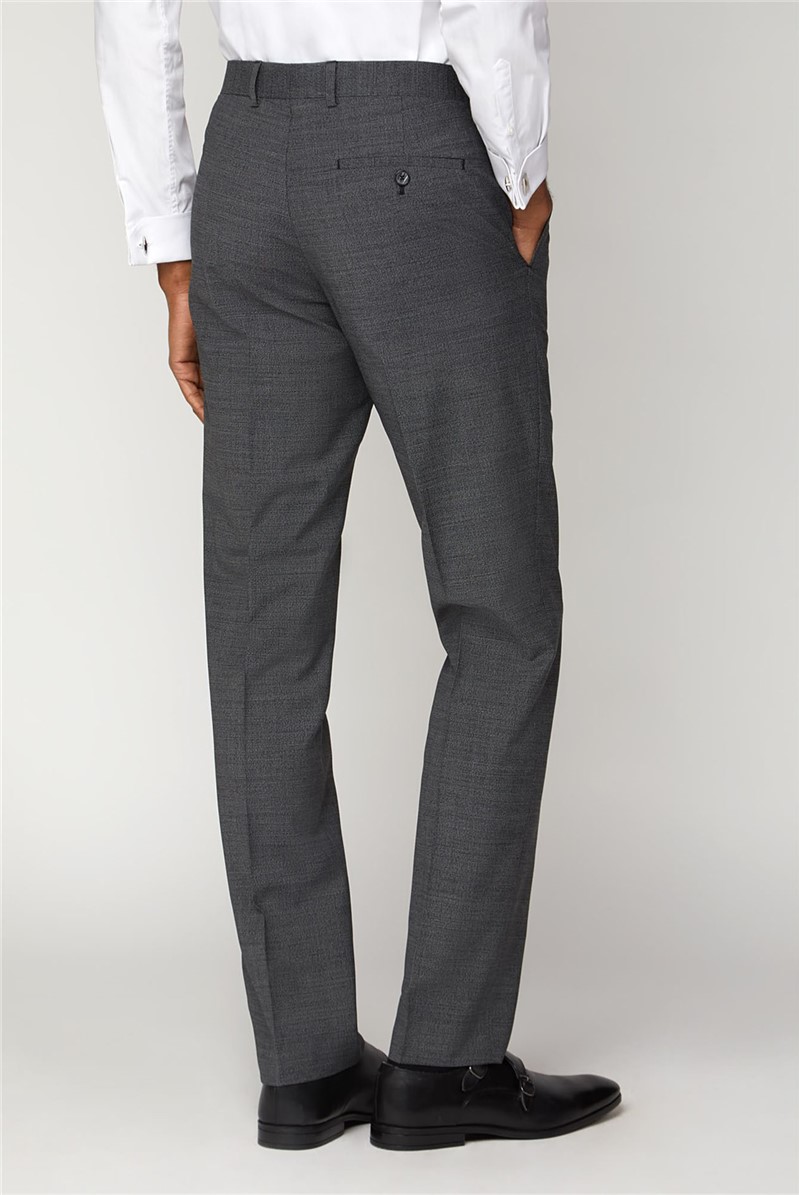  Charcoal Semi Plain Slim Fit Trouser