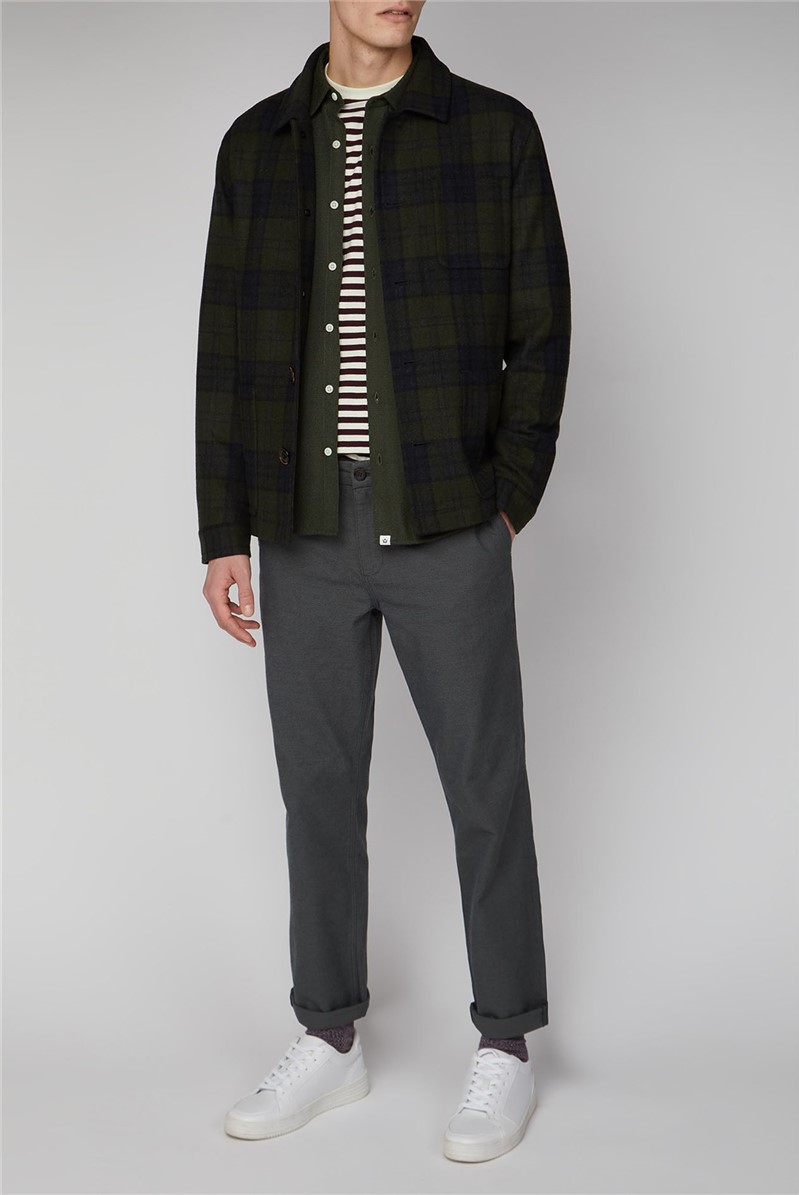  Ursholmen Green Wool Blend Check Jacket