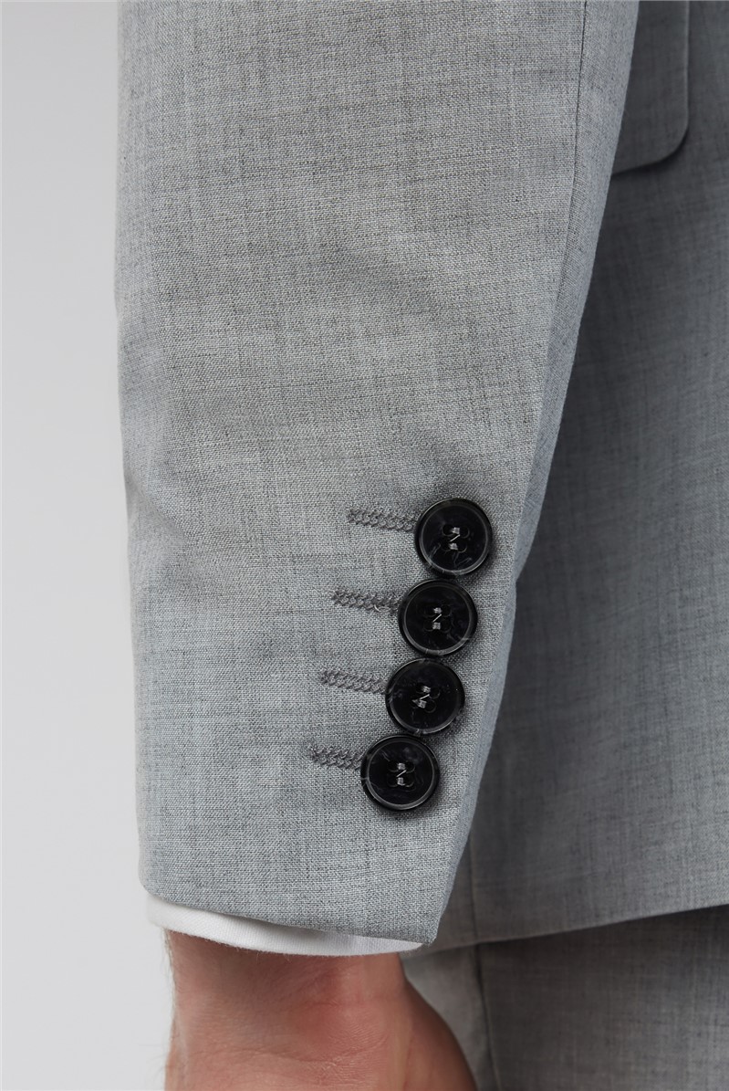 Occasions | Light Grey Textured Slim Fit Suit | Suit Direct