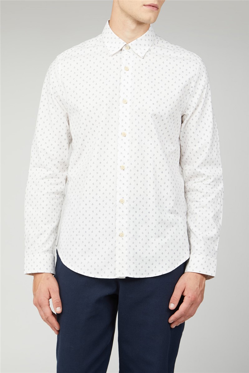  Marl Micro Print Shirt