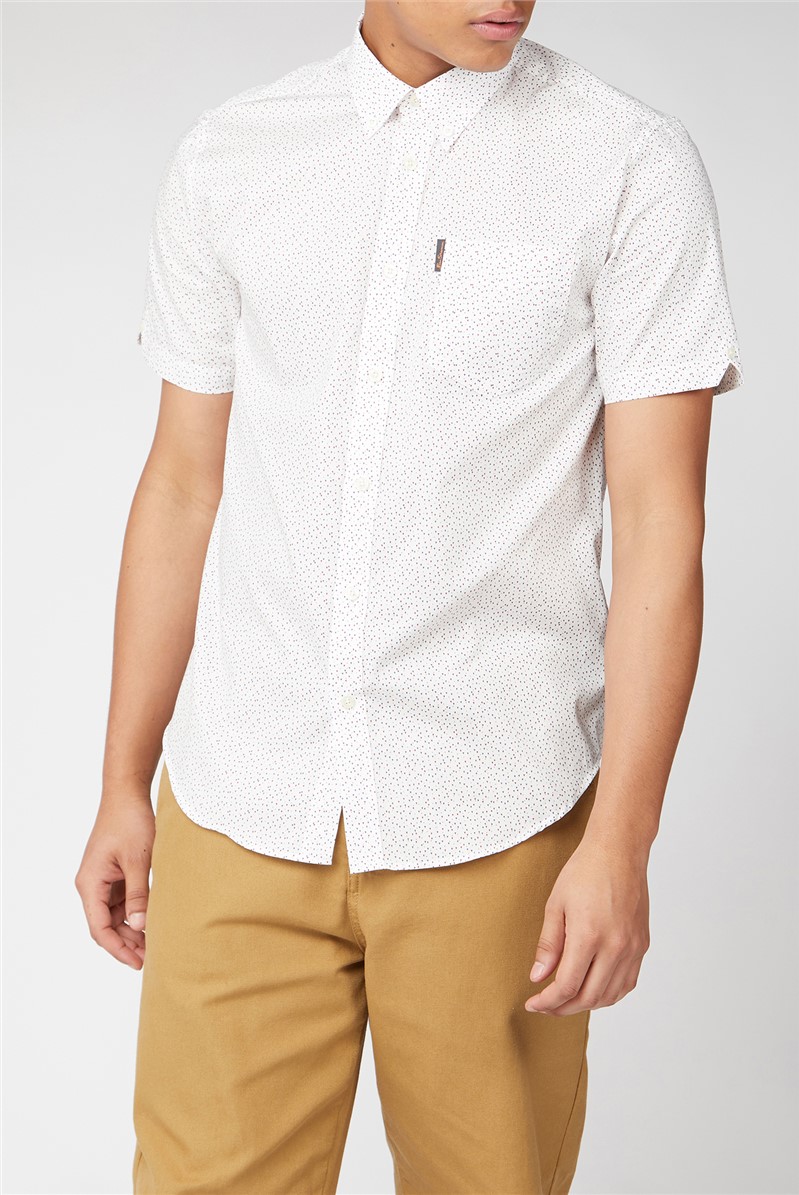  Short Sleeve Dash Print Shirt