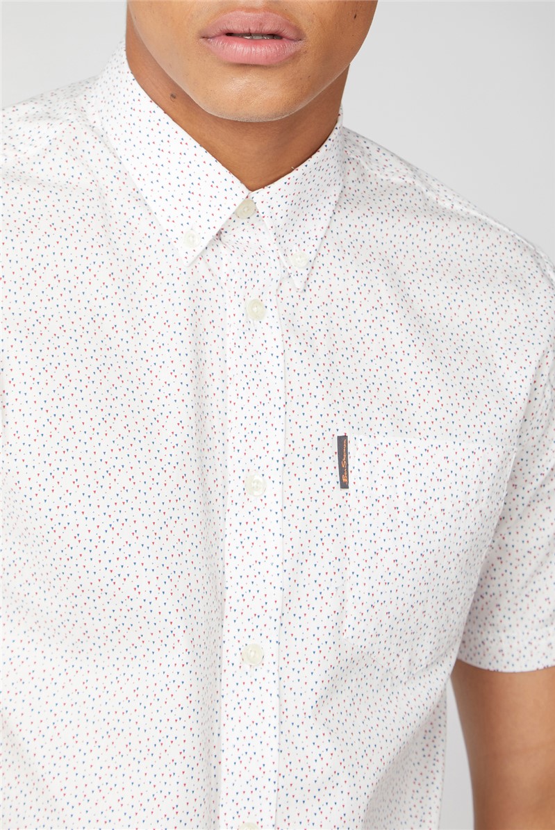  Short Sleeve Dash Print Shirt