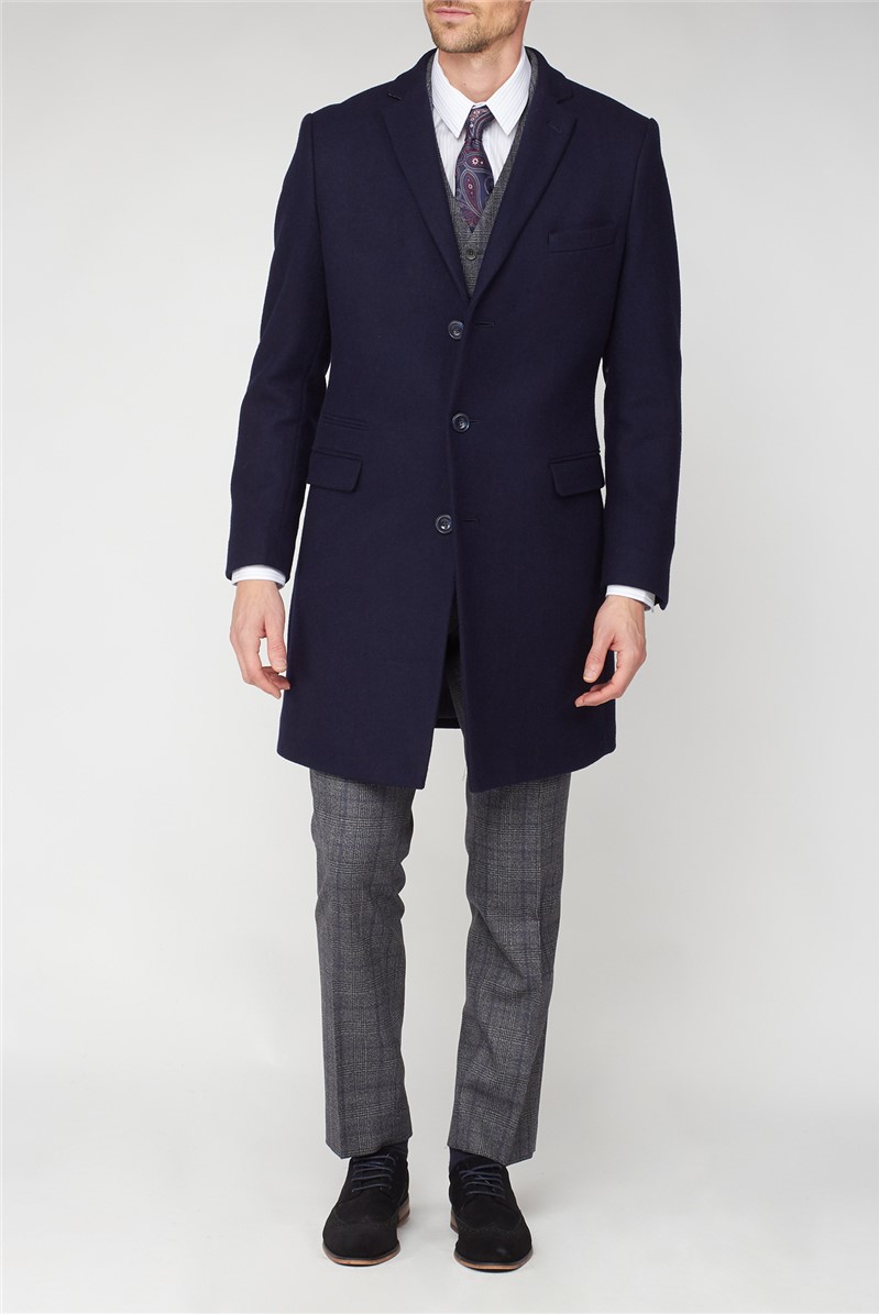  Navy Overcoat