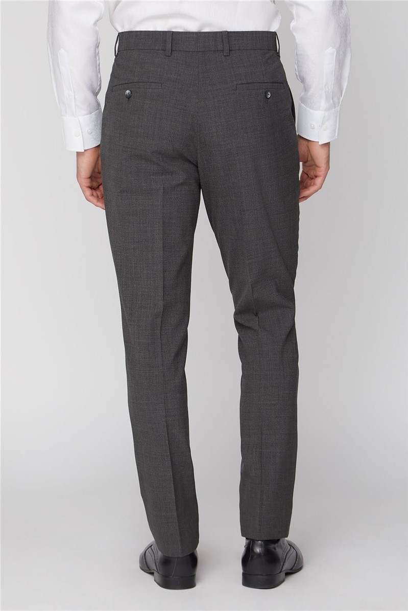 Jeff Banks | Grey Marl Textured Travel Trousers | Suit Direct