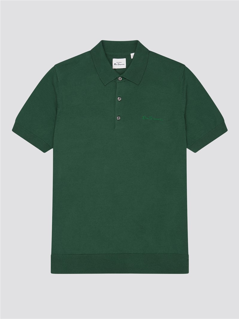  Regular Fit Signature Knitted Polo Shirt