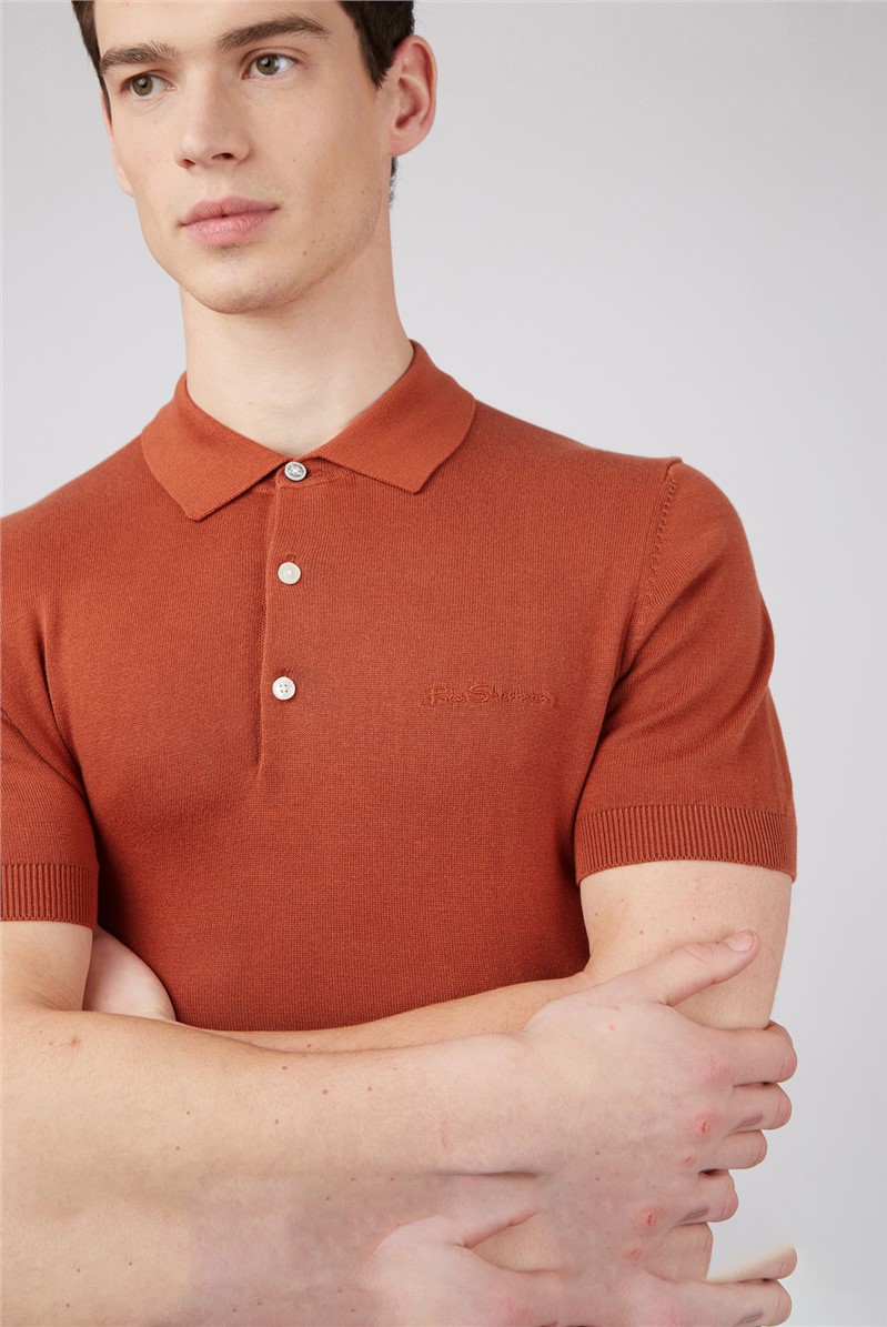  Regular Fit Signature Knitted Polo Shirt