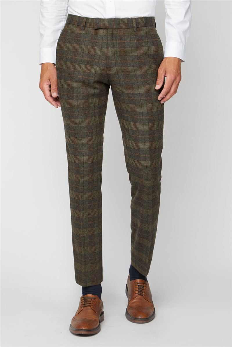 Green on sale tweed trousers