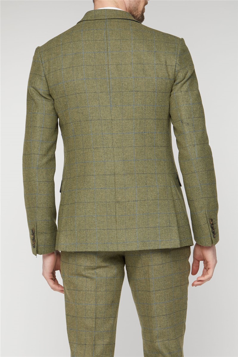  Green Heritage Check Tailored Fit Suit Jacket