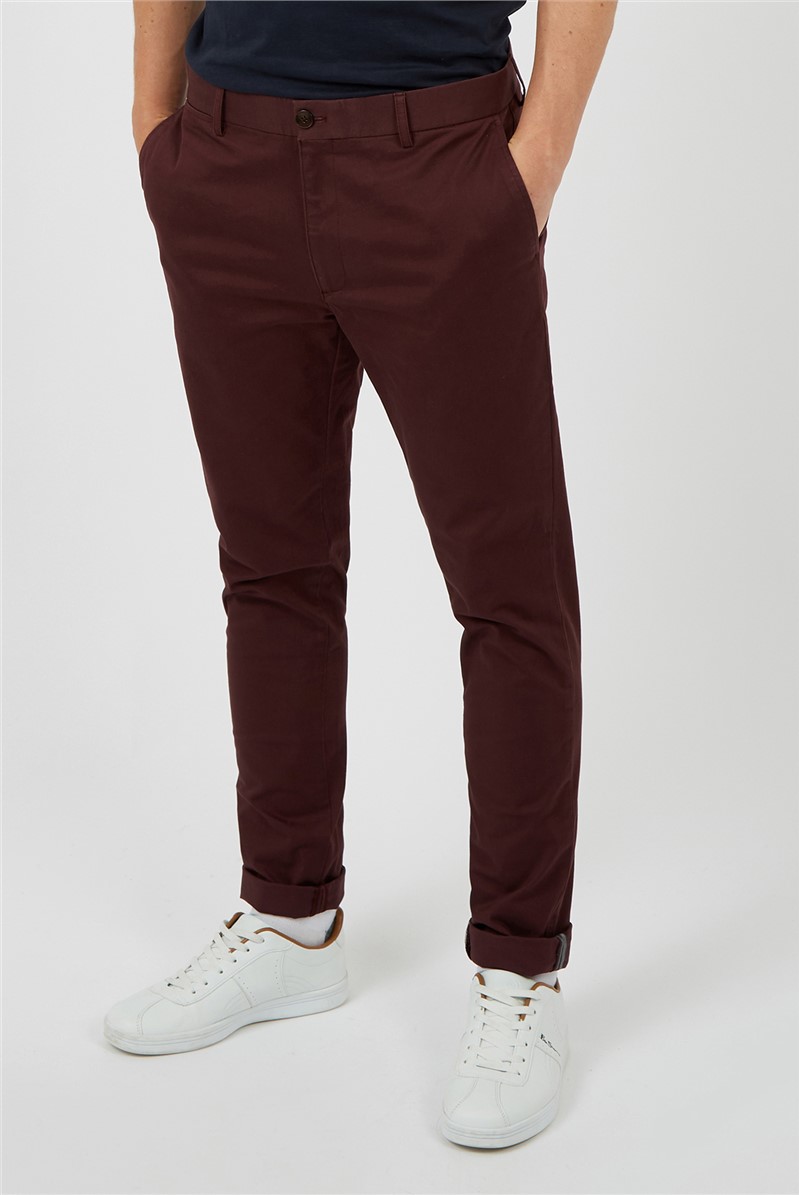  Bordeaux Signature Skinny Stretch Chino