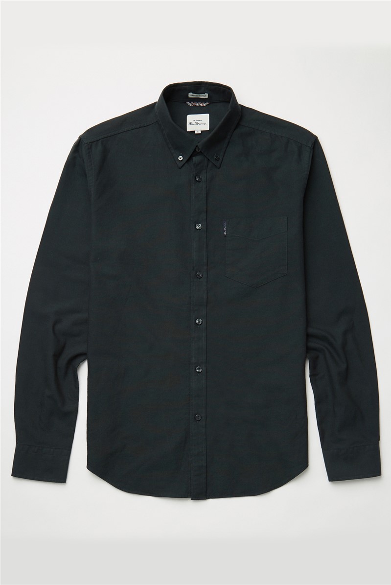  Dark Green Organic Cotton Oxford Shirt