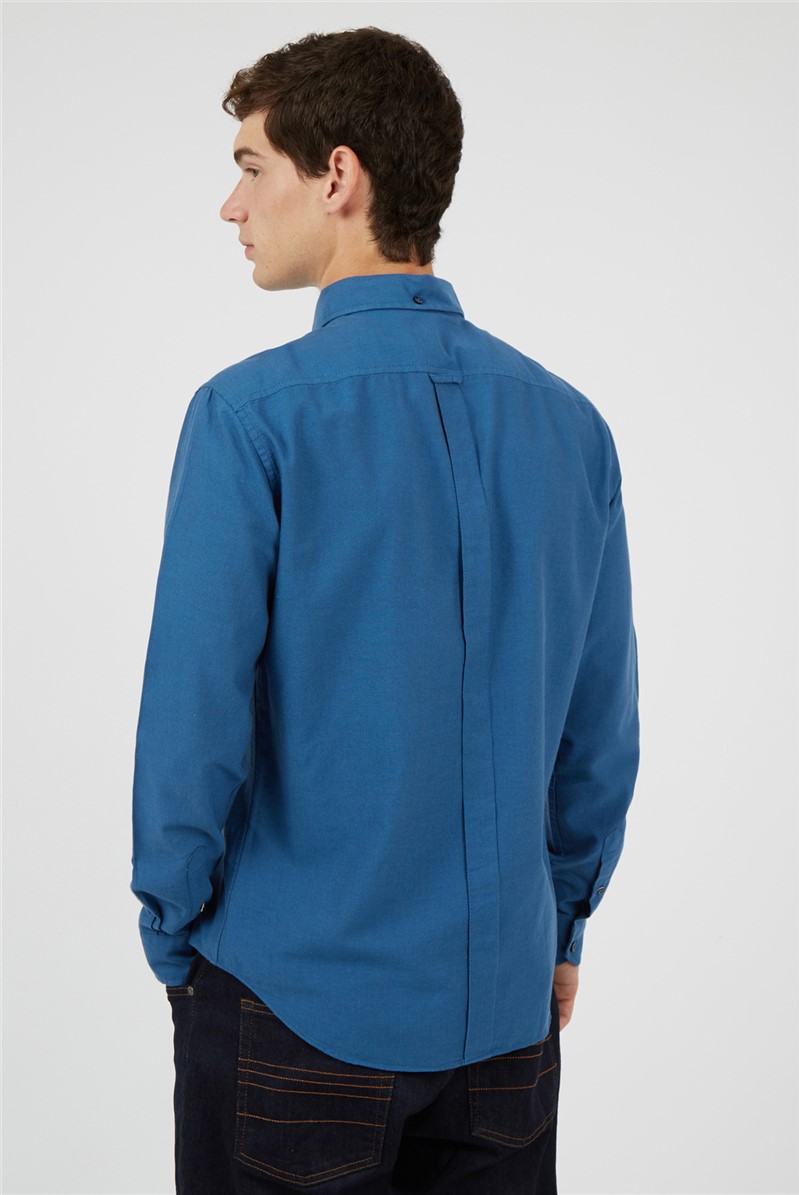  Persian Blue Organic Cotton Oxford Shirt