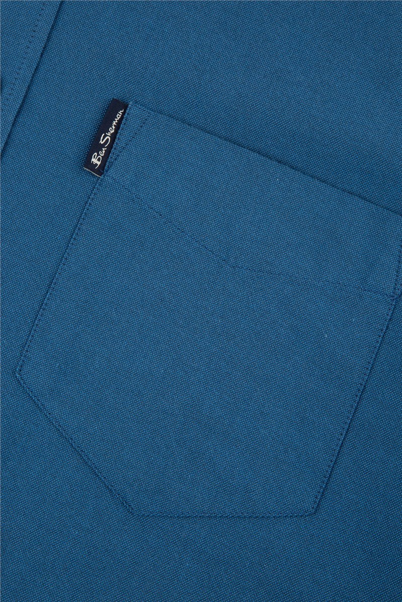 Ben Sherman | Blue Organic Cotton Oxford Shirt | Suit Direct