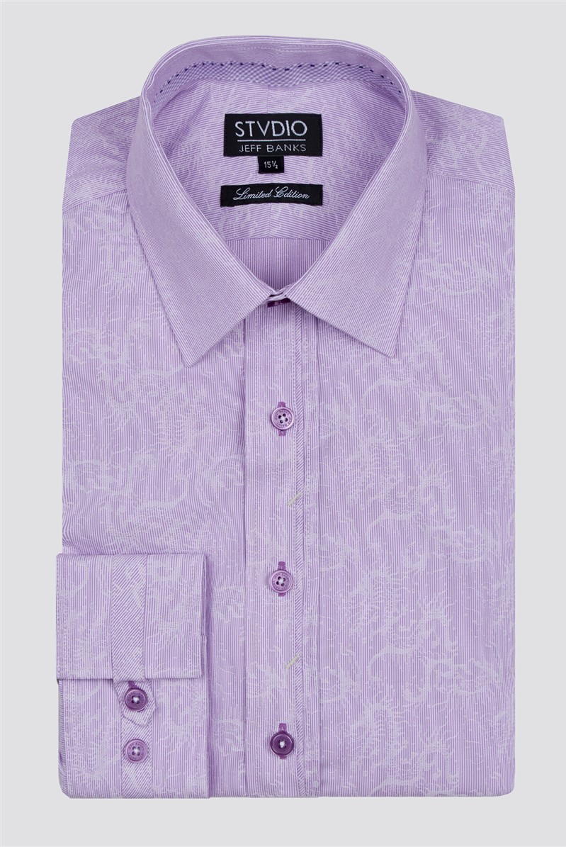 トップス Floral Stripe Jacquard Shirt Floral Stripe Jacquard Shirt