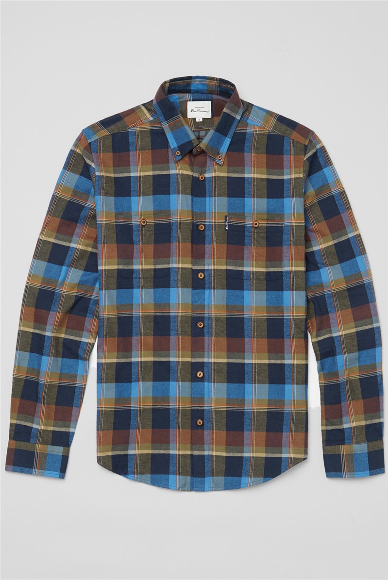   Brushed Twill Check Shirt