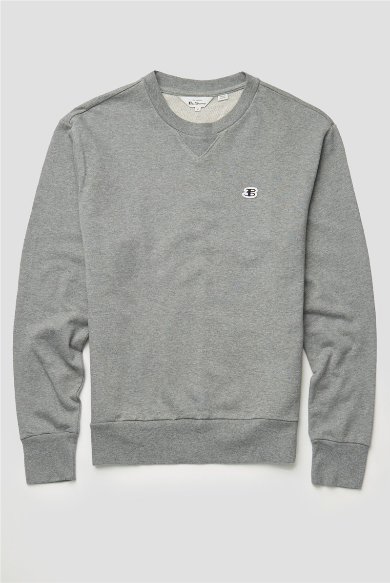 'B' Logo Regular Fit Crew Neck Sweatshirt