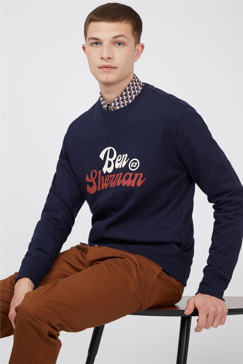Ben Sherman | Men's Sport Logo Crew Sweatshirt | Suit Direct