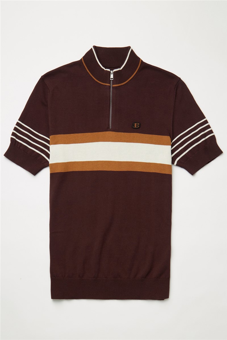  Zip Neck Polo Shirt