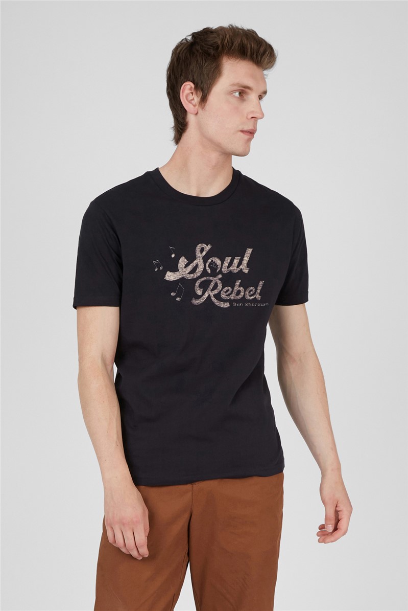  Black Retro Type T-Shirt