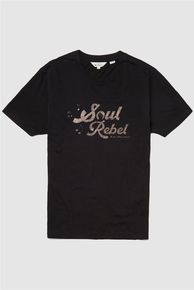  Black Retro Type T-Shirt